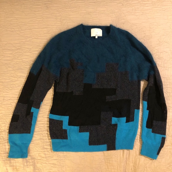 CASHMERE Phillip Lim multi material knit cashmere sweater - Picture 3 of 15